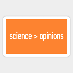 Science > opinions (white text) Magnet